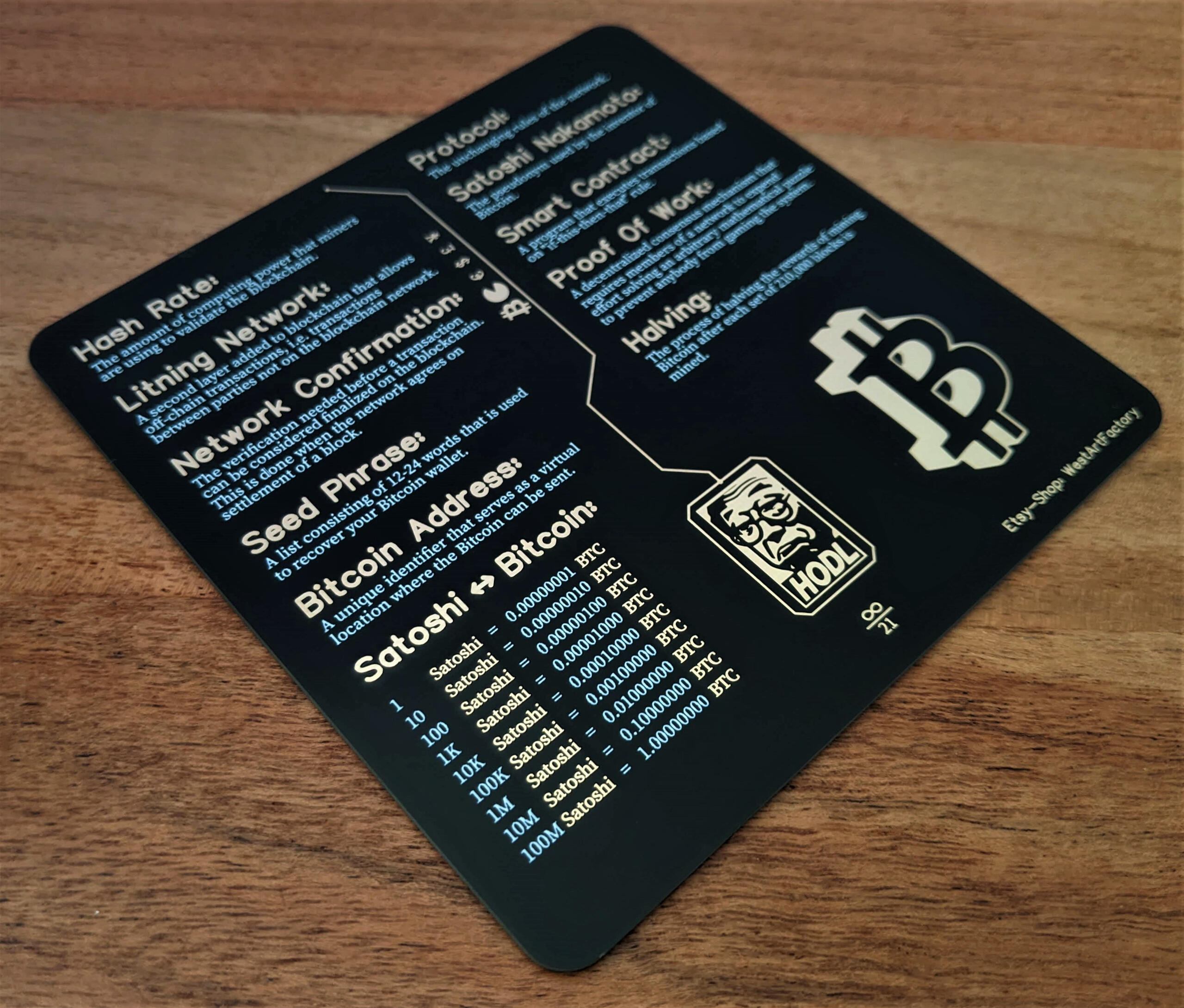 Black Linux Cheat-Sheet on a real PCB - Bottom